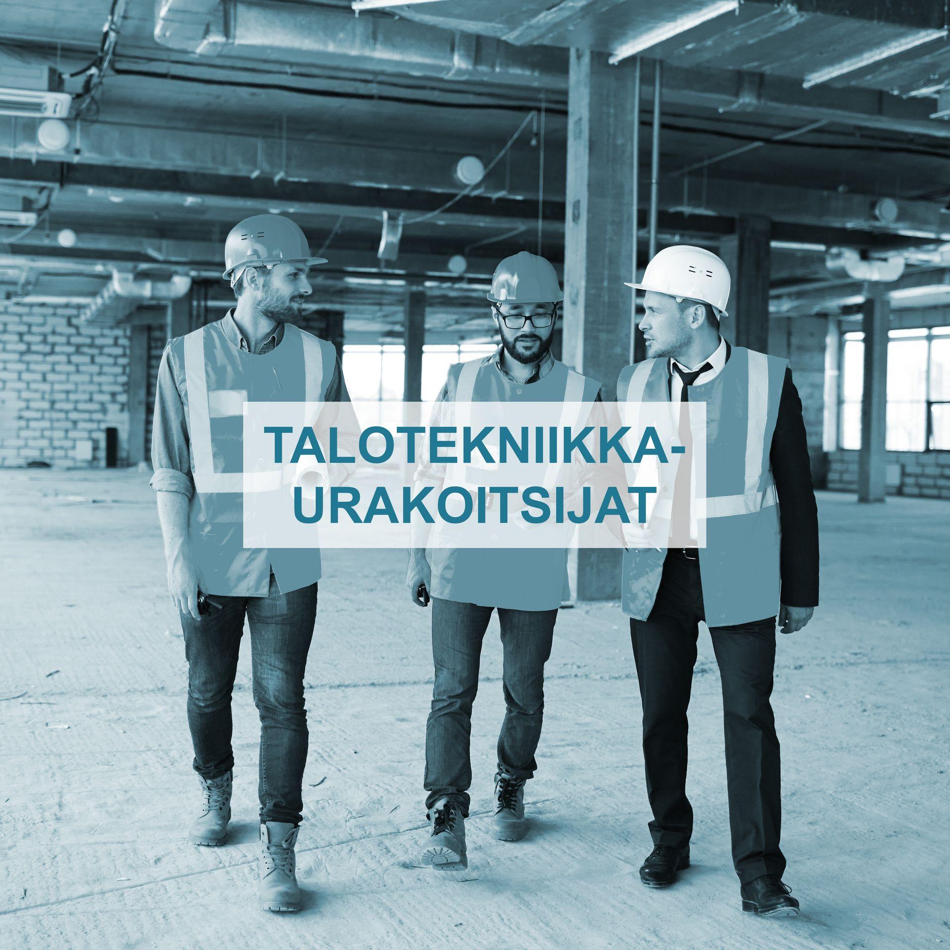 Talotekniikkaurakoitsijat kohdekäynnillä